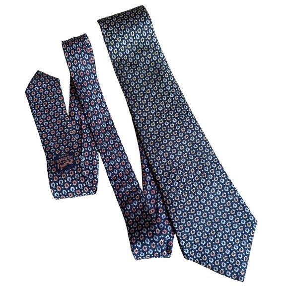 Hermes Silk Tie 656 OA Ombré Blue Beige - Picture 1 of 6